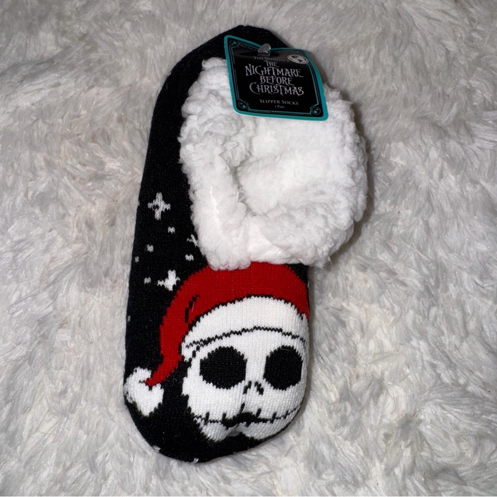 Nightmare Before Christmas Skull Slippers